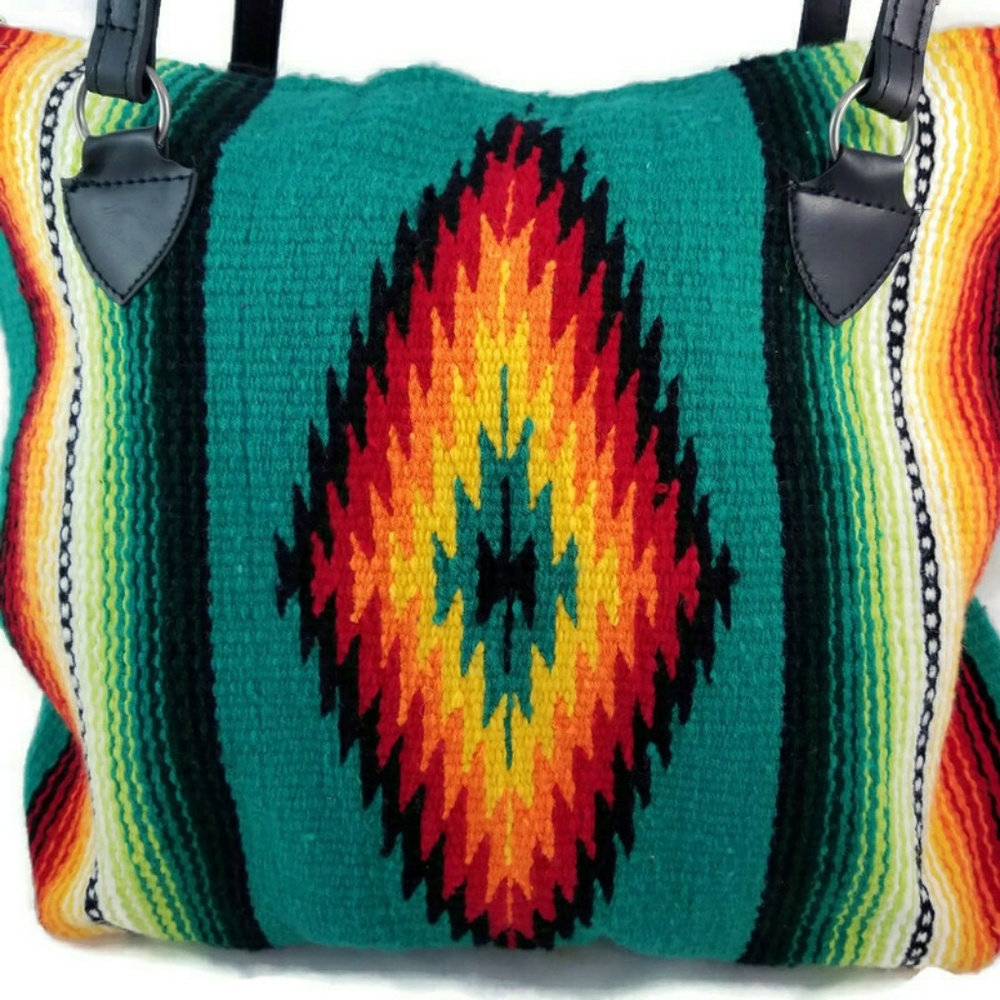 El Paso Saddleblanket San Carlos Serape Purse - Picture 3 of 7